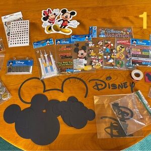 HUGE Disney Scrapbooking Lot-Embellishments, Paper, Stickers & More RARE 10+lbs!